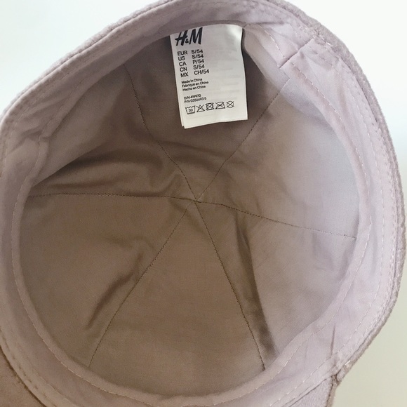 H&M beige faux suede newsboy cap SIZE SMALL - Picture 3 of 4